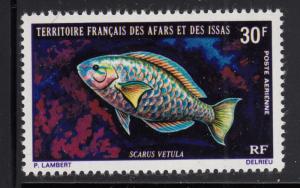 Afars & Issas 1971 MNH Scott #C60 30fr Scarus vetula Fish