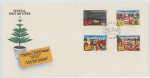 Norfolk Island 422-425 1987 Christmas. U/A FDC.