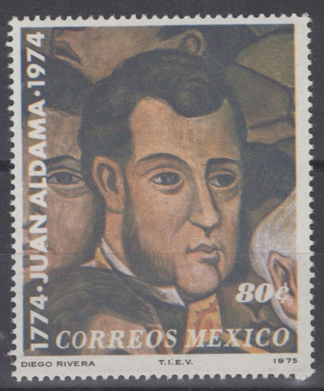 ZAYIX - Mexico 1086 MNH Juan Aldama Artist Diego Rivera   071422S160