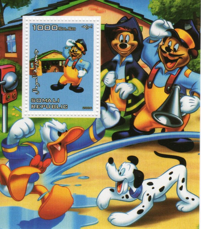 Somalia 2006 DISNEY CHARACTERS Souvenir Sheet #3 Perforated MNH