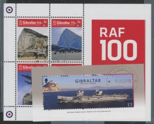 Gibraltar #1669/1676 Used Souvenir Sheet