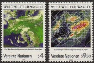 U.N. Vienna #91-92 MNH weather