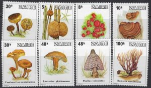 Zaire 910-17 MNH 1979 Mushrooms (102)(ad4916)