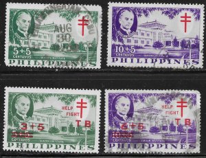 Philippines B8-9, B12-13 - overprint and revalued. used. TB.