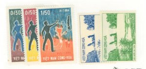 Vietnam/South (Empire/Republic) #239-243 Unused Single (Complete Set)