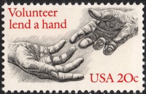 SC#2039 20¢ Volunteerism Single (1983) MNH