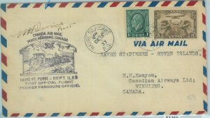 83258 - CANADA - Postal History - FIRST FLIGHT Cover:  Havre St Pierre - Sept I.