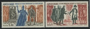 Andorra (French) #159-160 Mint (NH) Single (Complete Set)