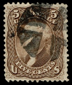 USA #75 XF-SUPERB, well centered stamp crease,  nice for the price Retails $425