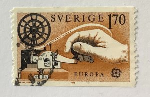 Sweden 1979 Scott 1279 used - 1.70kr,  Europa, History of the Post, Telegraph