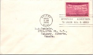 United States, Montana, Foreign Destinations, United States First Day Cover