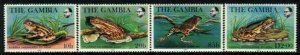 Gambia Hinged  SC 455-58 Frogs Value $ 29,oo