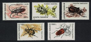 Romania Beetles Insects 5v 1st series 1996 MNH SG#5800=5807 MI#5165-5169
