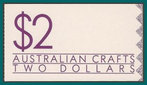 Australia 1988 Crafts, $2 Booklet #1097b,SGSB63