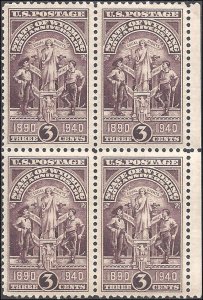 897 Mint,OG,NH... Block of 4... SCV $1.40