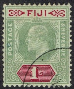 FIJI 1903 KEVII 1/- WMK CROWN CA USED