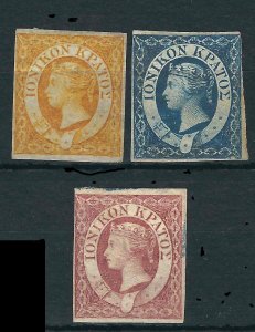 Ionian Is. 1-3 SG 1-3 MNG VF 1859 SCV 355.00