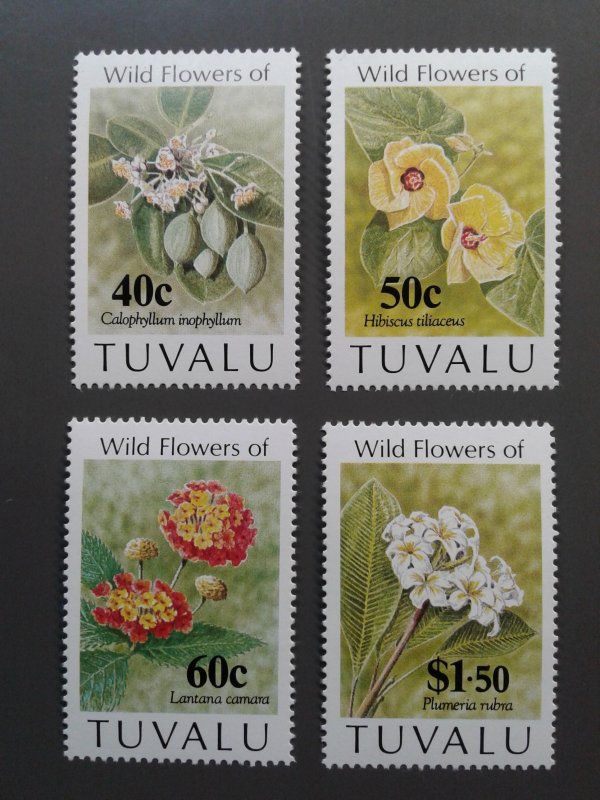 Tuvalu 625-628 VF MLH. Scott $ 6.45