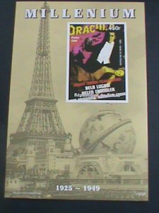 ​CHAD-1999-MILLENIUM-BLOODY TERROR TRANSYLVANIA MOVIE-DRACULA- IMPERF:-MNH S/S