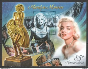 2011 Guinea-Bissau Cinema Actress 85Th Anniversary Marilyn Monroe 1Bl ** Bc684