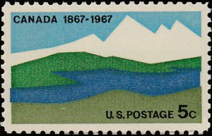 # 1324 MINT NEVER HINGED ( MNH ) CANADA CENTENARY