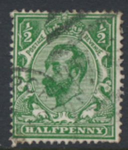 Great Britain SC# 151*  SG 325 George V Downey Head Used see detail & scans