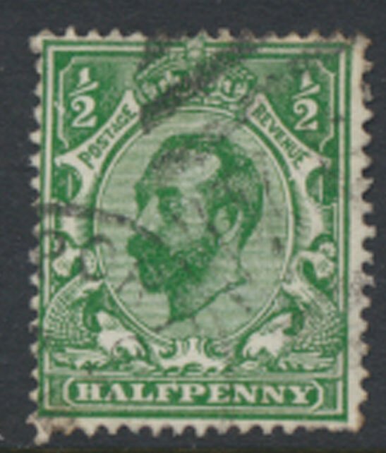 Great Britain SC# 151*  SG 325 George V Downey Head Used see detail & scans