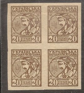 Ukraine  Scott 2   Peasant   MNH  Block