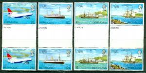 Bermuda #393-396 Gutter Pairs  Mint VF NH  Scott $10.50