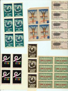 France Czech Swiss Danzig Poster Cinderella Labels (Appx 200+Stamps) NT 8736
