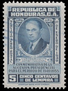 HONDURAS AIRMAIL STAMP 1949. SCOTT: C172. USED. # 2