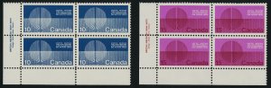 Canada 513-4 BL Plate Blocks MNH United Nations, Energy