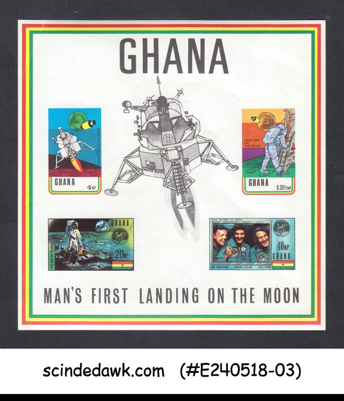 GHANA - 1970 SPACE EXPLORATION - FIRST MOON LANDING MIN/SHT MNH IMPERF