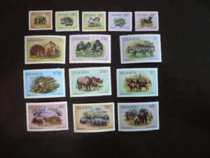 Stamps - Uganda - Scott# 279-292 - Mint Never Hinged Set of 14 Stamps