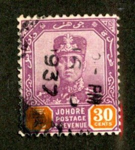 415 BCX  1936 Johore Sc.#114 used cv $15 ( Offers welcome )