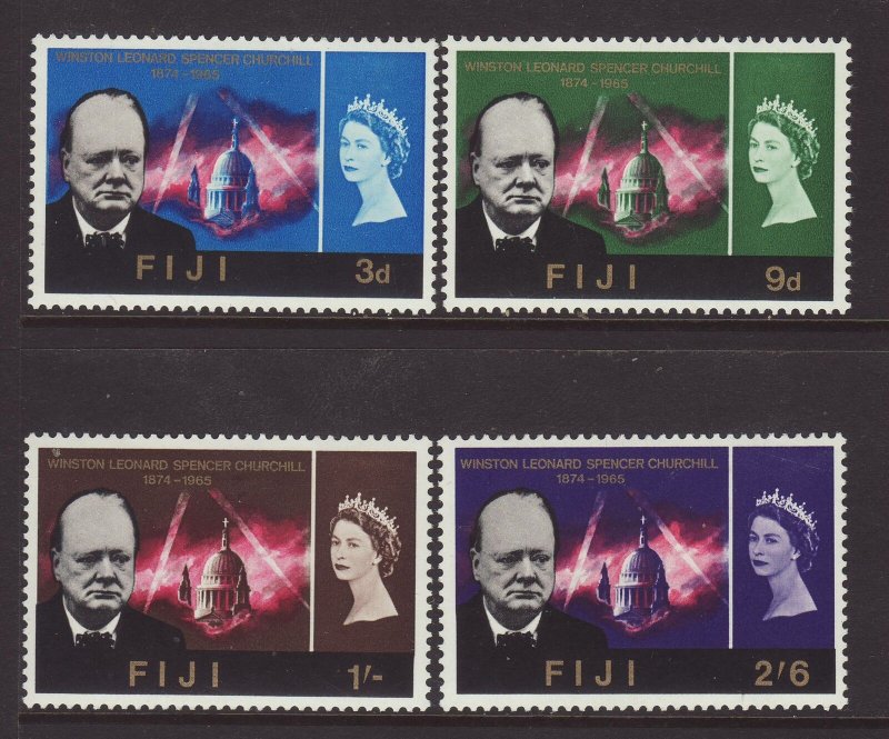 1966 Fiji Churchill Set Mounted Mint SG345/348