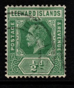 LEEWARD ISLANDS SG82 1931 ½d GREEN DIE I FINE USED