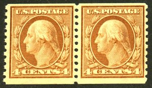 U.S. #495 MINT PAIR OG NH