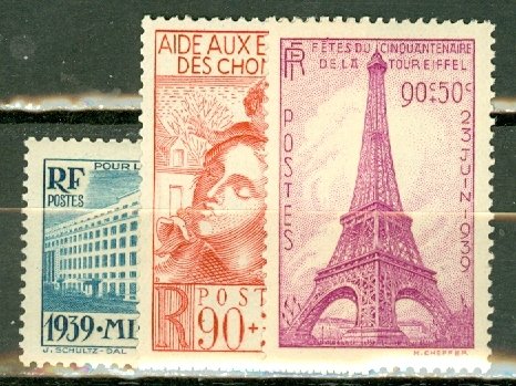 KZ: France B80-5 MNH CV $98.75; scan shows only a few