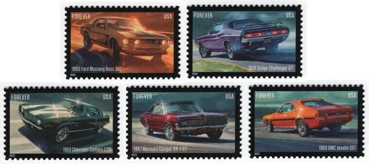 #5715-5719 Pony Cars, Singles, Mint **ANY 5=FREE SHIPPING**