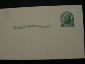 ​UNITED STATES-1908- 114 YEARS OLD -THOMAS JEFFERSON- MNH-POST CARD-VERY FINE