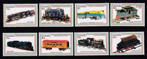 Grenada 2103-2110 Trains MNH VF