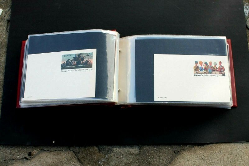 US Postal Card Collection MINT Large Lot of 150 MNH Cards in Vintage Album