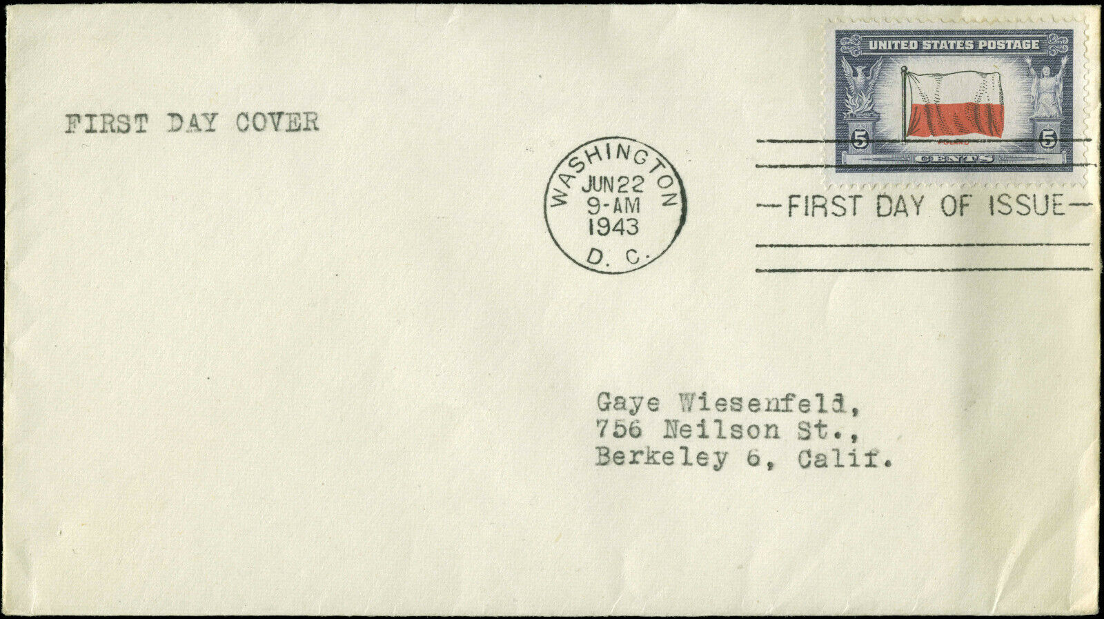 US FDC #909 First Day Cover Washington, DC | United States, General ...