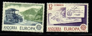 Andorra (Sp) Sc 111-112 1979 Europa stamp set mint NH