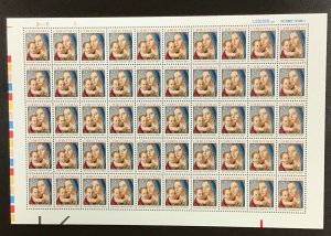 2514  Antonello Madonna & Child  MNH  25 c Sheet of 50 FV $12.50 Issued  1990