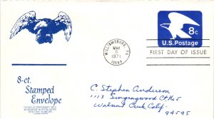 #U557 American Eagle Stamped Envelope – Anderson Cachet Addressed to Anders...