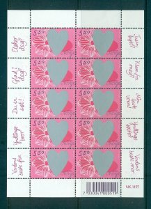 Norway - Sc# 1360. 2003 Valentines Day. MNH Mini Sheet. $18.00.