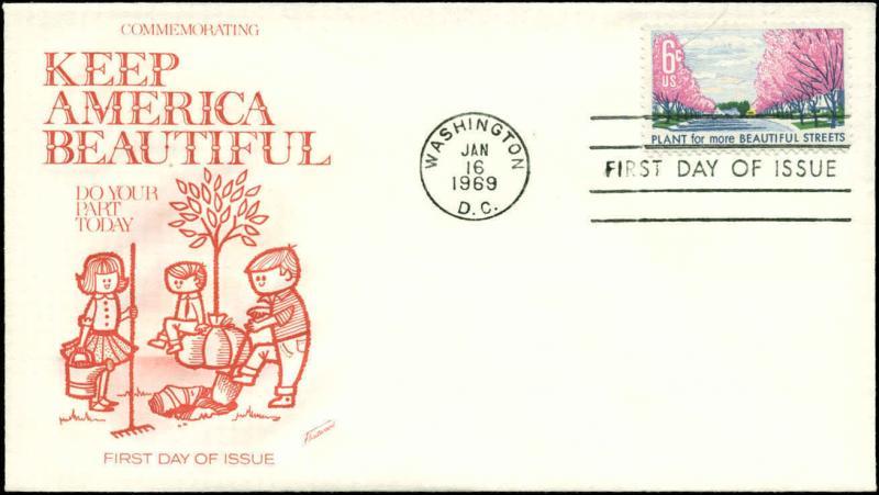 US FDC #1368 Fleetwood Cachet Washington, DC Unaddressed