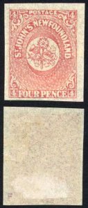 Newfoundland SG18 4d Rose-lake Fine M/M Cat 50 pounds